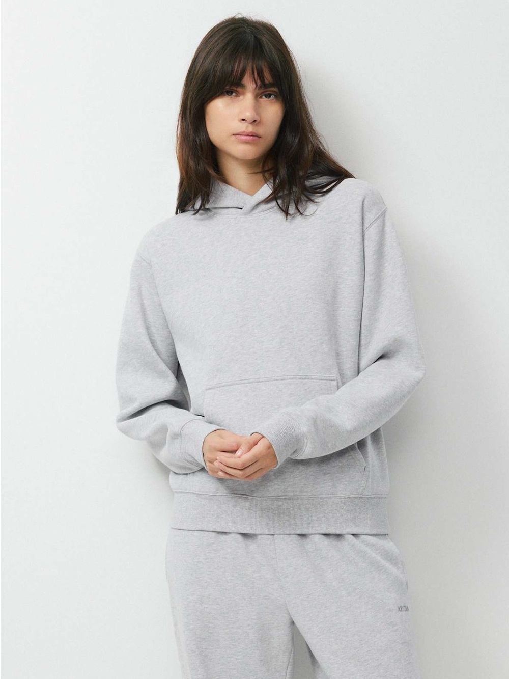 Aritzia Light Gray Pullover Hoodie
